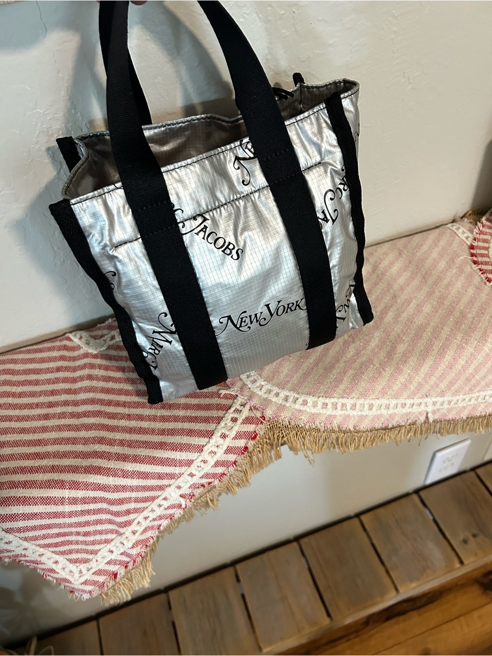 Marc Jacobs Ripstop mini tote silver - Picture 3 of 6